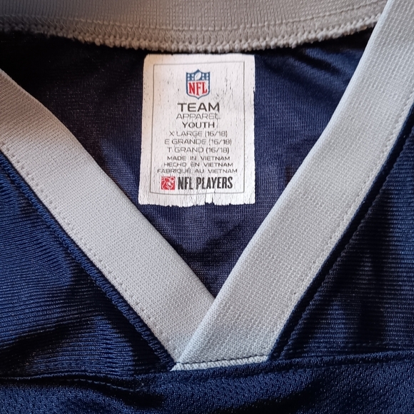 Youth Large NFL Jersey Shirt Team Apparel #3 Wilson - Picture 4 of 5